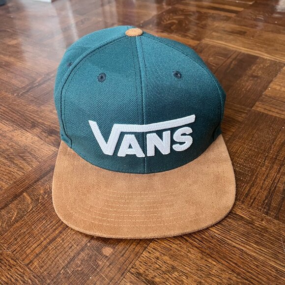 Vans Green and Brown snapback hat - Picture 1 of 5